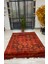 Modern Etnik Desenli Bordo Halı 160*230 1