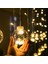12 LED Dileğiyle Top Perde Dize Işıkları 2.5 M Yatak Odası Ev Partisi Düğün Dekoratif Atmosfer Dize Işıkları Ab Tak (Yurt Dışından) 3