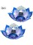 2 Adet Güneş Çiçek Işıkları, 2 Adet Lotus Güneş Işığı, Su Geçirmez Bahçe Yard Lotus Lambaları Süs Bahçe Için Mavi (Yurt Dışından) 4