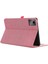 Lenovo Tab M11 Plus Deri Kılıf Kart Tutucu Kumaş Doku Tablet Standı Kapağı-Pembe (Yurt Dışından) 2