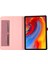 Lenovo Tab M11 Plus Deri Kılıf Kart Tutucu Kumaş Doku Tablet Standı Kapağı-Pembe (Yurt Dışından) 3