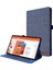 Lenovo Tab M10 Plus Deri Kılıf Çizilmeye Dayanıklı Flip Tablet Kılıfı Standlı Kart Yuvaları-Mavi (Yurt Dışından) 1