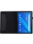 Lenovo Tab E10-SIYAH Için Kumaş Doku Deri Tablet Kabuğu Kart Tutucu Standı (Yurt Dışından) 2