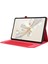 Honor Pad 9 Deri Kılıf Kumaş Doku Tablet Kılıfı Standı Kart Tutucu Ile-Kırmızı (Yurt Dışından) 3