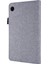 Kumaş Dokulu Kart Yuvaları Standı Deri Koruyucu Kılıf Lenovo Tab M7 (2. Nesil) TB-7305F/(3. Nesil)-Gri (Yurt Dışından) 5
