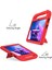 Lenovo Tab M10 (3. Nesil) TAB-328F Kickstand Tablet Kılıfı El Tutacağı Düşmeye Karşı Eva Tablet Kılıfı-Kırmızı (Yurt Dışından) 3