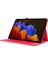 Samsung Galaxy Tab S9+Kılıf Standı Kart Tutucu Deri Tablet Kılıfı-Kırmızı (Yurt Dışından) 3