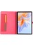 Honor Tablet Gt/pad V9 Deri Kılıf Kart Tutucu Kumaş Doku Tablet Standı Kapağı-Kırmızı (Yurt Dışından) 4