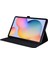 Kumaş Doku Kart Yuvaları Standı Deri Koruyucu Kabuk Samsung Galaxy Tab S6 Lite (2020)/(2022)/(2024)-SIYAH (Yurt Dışından) 5