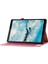 Lenovo Tab M10 Plus (3. Nesil) Tablet Kılıfı Kumaş Dokulu Kart Tutucu Deri Kapak-Pembe (Yurt Dışından) 2