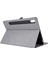 Kumaş Dokulu Kart Yuvaları Stand Deri Koruyucu Kılıf Samsung Galaxy Tab S7 T870/S8-GRI (Yurt Dışından) 5