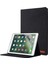 iPad 9.7 Inç (2018)/(2017)/IPAD Air (2013)/AIR 2 Tablet Kılıfı Kumaş Doku Deri Koruyucu Kapak Kart Yuvalı Stand-Siyah (Yurt Dışından) 1