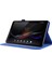 Kumaş Dokulu Kart Yuvaları Stand Deri Kılıf Lenovo Tab M8/tab M8 (2. Nesil)-Mavi (Yurt Dışından) 2