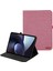 Oneplus Pad Pro Deri Kılıf Kart Tutucu Kumaş Doku Tablet Standı Kapağı-Pembe (Yurt Dışından) 1