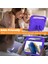Samsung Galaxy Tab A9+ Kılıf Sap Tasarımı Eva Tablet Kılıfı ve Ayaklık-Mor (Yurt Dışından) 4