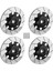 4 Adet Metal Fren Diski Jant Kutusu Metal Altıgen Adaptör 12MM 1/10 Sakura D4 Yol Yarışı Rc Araba Parçaları, Siyah (Yurt Dışından) 2