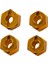 4 Adet Mjx 1/14 1/16 14210 14303 16207 16208 Uzaktan Kumandalı Araba Aksesuarları 12MM Altıgen Konnektör Altın (Yurt Dışından) 3