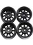 4 Adet Metal Alaşımlı 1.9 Beadlock Jantlar 1:10 Rc Paletli Eksenel SCX10 AXI03007 90046 Trx4 Redcat Gen8 (Siyah) (Yurt Dışından) 2