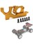 Wltoys 104072 104001 104002 1/10 Rc Araba Yükseltme Parçaları Aksesuarları Için Metal Ayarlanabilir Motor Montajı, Sarı (Yurt Dışından) 3