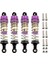 4 Adet Metal Yağ Amortisörü Sönümleyici Wltoys 144001 144010 124007 124016 124017 124018 1240190 Rc Araba Parçaları, Mor (Yurt Dışından) 1