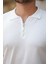 Erkek Fermuarlı Polo Yaka Slim Fit Triko T-Shirt 2