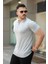 Erkek Fermuarlı Polo Yaka Slim Fit Triko T-Shirt 3