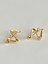 Dalga Formlu Modern Gold Küpe 2