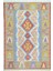 Uşak Yünden El Dokuma Yeşil, Mavi ve Kırmızı Renk Kilim 90X120 cm (1,08 M²) 1