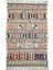 Konya Karapınar El Dokuma Pembe ve Krem Kirmen Yün Kilim 76X121 cm (0.92 M²) 1