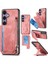 Samsung Galaxy S25 Plus Fermuarlı Kart Tutucu Kickstand Deri + Pc + Tpu Telefon Kılıfı (Yurt Dışından) 1