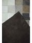 Beyaz ve Siyah Renk Ombre Geçişli Deri Patchwork Halı 120X180 cm (2,16 M²) 5