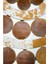 Krem ve Kahverengi Yuvarlak Deri Patchwork Halı 150X150 cm (2,25 M²) 4