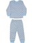 Erkek Bebek Mavi Yıldız Baskılı Çıtçıtlı Pijama Takımı 1