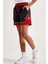 Jordan Sport Diamond Loose Fit Shorts Kadın Geniş Kalıp Şort Siyah Kırmızı 3