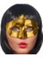 Büro Ev Ofis Etkinlik Gösteri Balo Kostüm Maskesi Için Golden Parlak Maske 1