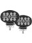 Oval 5.5 Inç Araba LED Çalışma Işıkları Gündüz Farları Kamyon Atv Utv Suv Motosiklet Araba Römork Tekne (Yurt Dışından) 3