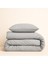 Tek Kişilik %100 Pamuk Nevresim Takımı 160 x 220 cm , Lastikli Çarşaflı Set, Gri 3