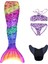 Deniz Kızı 4'lü Takım Bikini Kostüm Seti Rainbow 1