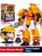 Mini Gizli Servis Süper Troopers King Power 7 Devriye Troopers Oyuncak Polis Arabası Mecha Dönüşüm Robotu (Yurt Dışından) 1