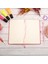 13x21 cm Pembe Deri Sert Kapak Noktalı Tarihsiz Dikişli Defter 8