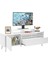 Adore Retro Wide Kapaklı Çekmeceli Tv Sehpası - Diamond Beyaz 6
