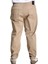 Büyük Beden Keten Pantolon Erkek 5 Cep Esnek Rahat Giyim Bej Milano Classic 3