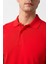 Kırmızı Slim Fit Armürlü Polo Yaka Tişört 3