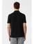 Siyah Regular Armürlü Polo Yaka Tişört 5