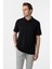 Siyah Regular Armürlü Polo Yaka Tişört 3