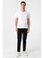 Beyaz Slim Fit Düz V Yaka Tişört 5