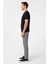 Siyah Slim Fit Armürlü Bisiklet Yaka Tişört 3