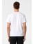 Beyaz Slim Fit Düz V Yaka Tişört 4