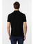 Siyah Slim Fit Düz Polo Yaka Tişört 4