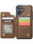 IPhone 16 Için Flip Case Artı Kickstand Kart Tutucu Ince Darbeye Vaka (Yurt Dışından) 5
